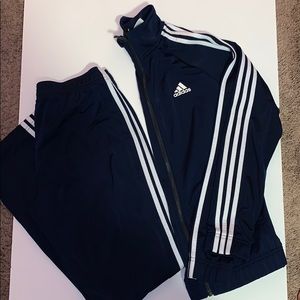 Navy Adidas Tracksuit Set || Small